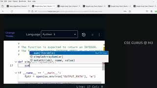 2 Simple Array sum in python