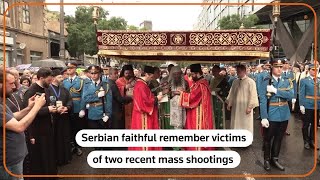 Serbia remembers victims of recent mass shootings