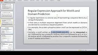 Conserved Motif and Domain Online Lecture