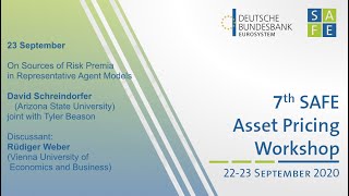 7th SAFE Asset Pricing Workshop: David Schreindorfer (Arizona State University)