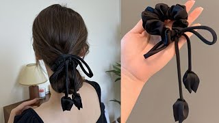 💥💋Diy  scrunchie tutorial \\ Easy scrunchie tutorial ✨❤️🔥Very easy✅ scrunchie for selling