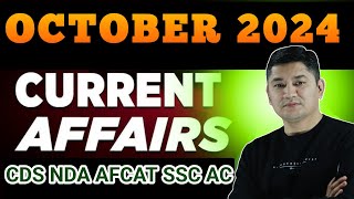 IMPORTANT OCTOBER 2024 CURRENT AFFAIRS||