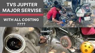 TVS Jupiter Major Service: All You Need to Know (Cost, Parts, Tips,) :Detailed Guide