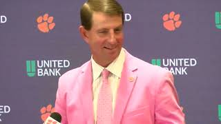 Clemson 48, Virginia 31: Dabo Swinney postgame, pt. 1