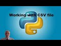 Python Beginners Tutorial  - Working with CSV file | CSV File Parsing
