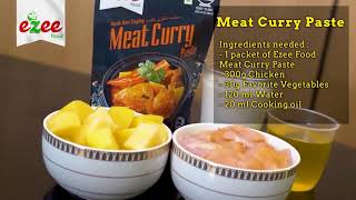 EzeeFood ™  Meat Curry Paste (Ready To Cook) - English