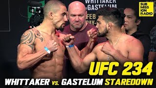 UFC 234: Robert Whittaker vs. Kelvin Gastelum Weigh-In Staredown