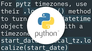 pytz and astimezone() cannot be applied to a naive datetime