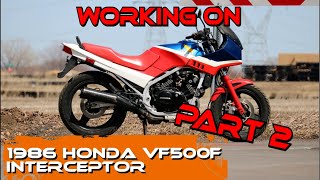 🏍 EPISODE 71. WORKING ON A 1986 HONDA VF500F INTERCEPTOR. EVERYTHING IS WRONG!