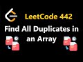 Find All Duplicates in an Array - Leetcode 442 - Python