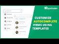 Customize AutoComplete Items Using Templates