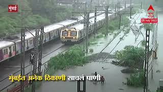 Railway  Harbour line : हार्बर मार्गावरील रेल्वे धीम्या गतीवर, पावासाचा रेल्वेला फटका : ABP Majha