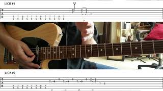 BLUES GUITAR LESSON - Combining Lead Licks With Rhythm Playing