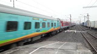 13151 Kolkata Jammu Tawi Express at 130 kmph skipping Talit