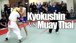 Karate Kyokushin vs Kickboxing Muay Thai