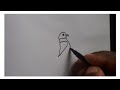 How to draw a bird easy