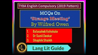 MCQs on 'Strange Meeting'