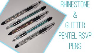 Rhinestone Pen and Glitter Filled Pens