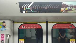 (unusual sound)[SMRT] Alstom Movia R151 (879/880): NS24 Dhoby Ghaut » NS25 City Hall