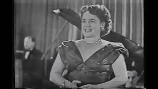 ELEANOR STEBER SINGS   DEPUIS LE JOUR 1952 TV KINESCOPE