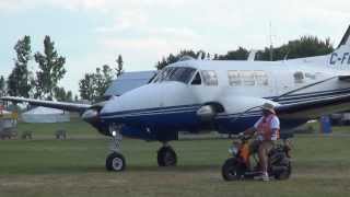 Beech A65 Queen Air C-FBOY departing KOSH on 8/4/13 at 1726