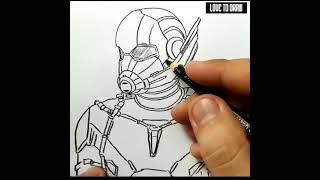 VERY EASY , how to draw antman avengers endgame  / learn drawing tutorial