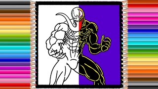 Venom Coloring Pages | Cartoon Coloring | Coloring Pages Channel