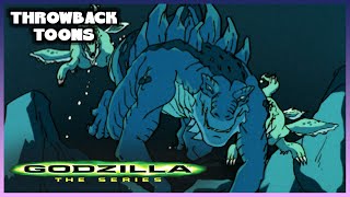 Godzilla Fights Off Cryptocledius | Godzilla®: The Series | Throwback Toons