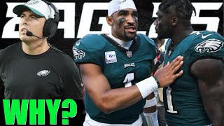 AJ Brown UPSET with Eagles Pass Game after Win vs Carolina Panthers 🫣