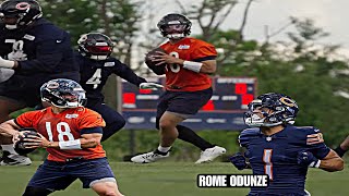 Caleb Williams shows SCARY CHEMISTRY with Rome Odunze At Chicago Bears OTA’s HIG