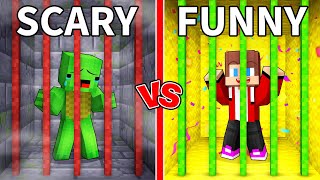 Mikey SCARY vs JJ FUNNY Prison Survival Battle in Minecraft (Maizen)