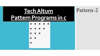Pattern Programs in C | Reverse * Pattern | star pattern program | Pattern 2