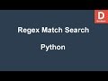 Python Regex match search methods