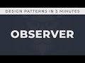 Observer - Design Patterns in 5 minutes