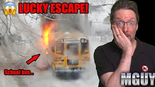 TERRIFYING - Yet another electric SCHOOL BUS fire | MGUY Australia