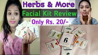 Affordable Herbal Facial Kit // Herbs \u0026 More // Product Review by anjri sheikh