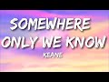 Somewhere only we Know - Keane (Lyrics)