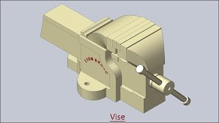 Vise (Volume-1)--Solid Edge Tutorial