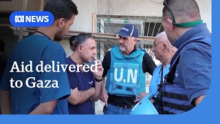 Aid agencies deliver supplies to Gaza's struggling medical facilities | ABC News