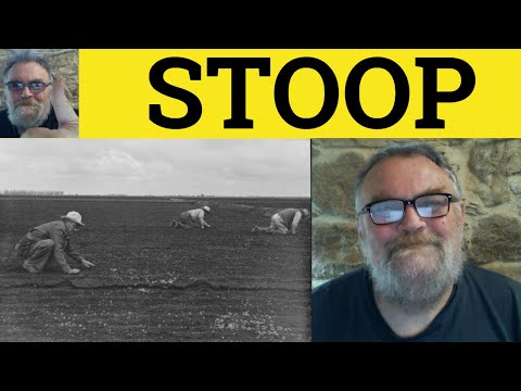 What stoop means?