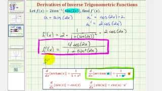 Ex: Find a Derivative of a Arctangent Function with the Chain Rule Twice