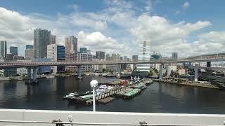 Tokyo - Yurikamone line - Shimbashi to Ariake - Side inner view