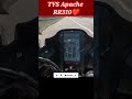 TVS Apache RR310❤️ | New 2022 model | Top speed Test.#shorts #status#tvs #apache #support #subscribe