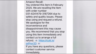 Don't trust a text from Amazon claiming you've bought a recalled item | FOX43 Finds Out