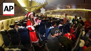 United 'fantasy flight' takes kids to the 'North Pole' at Denver airport