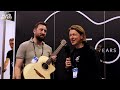 peach guitars namm 2024 lowden guitars checking out ed sheeran s brand new guitar