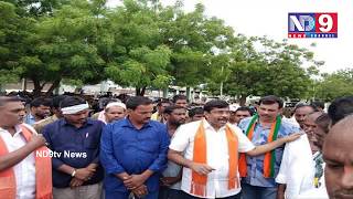 Khammam Dist ||  Palabhishekam To MODI Photo By BJP Dist Head Uday Pratap || ND9 NEWS