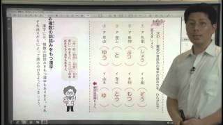 やさしくまるごと小学国語【動画5】漢字の音と訓・同じ読み方の漢字や言葉1