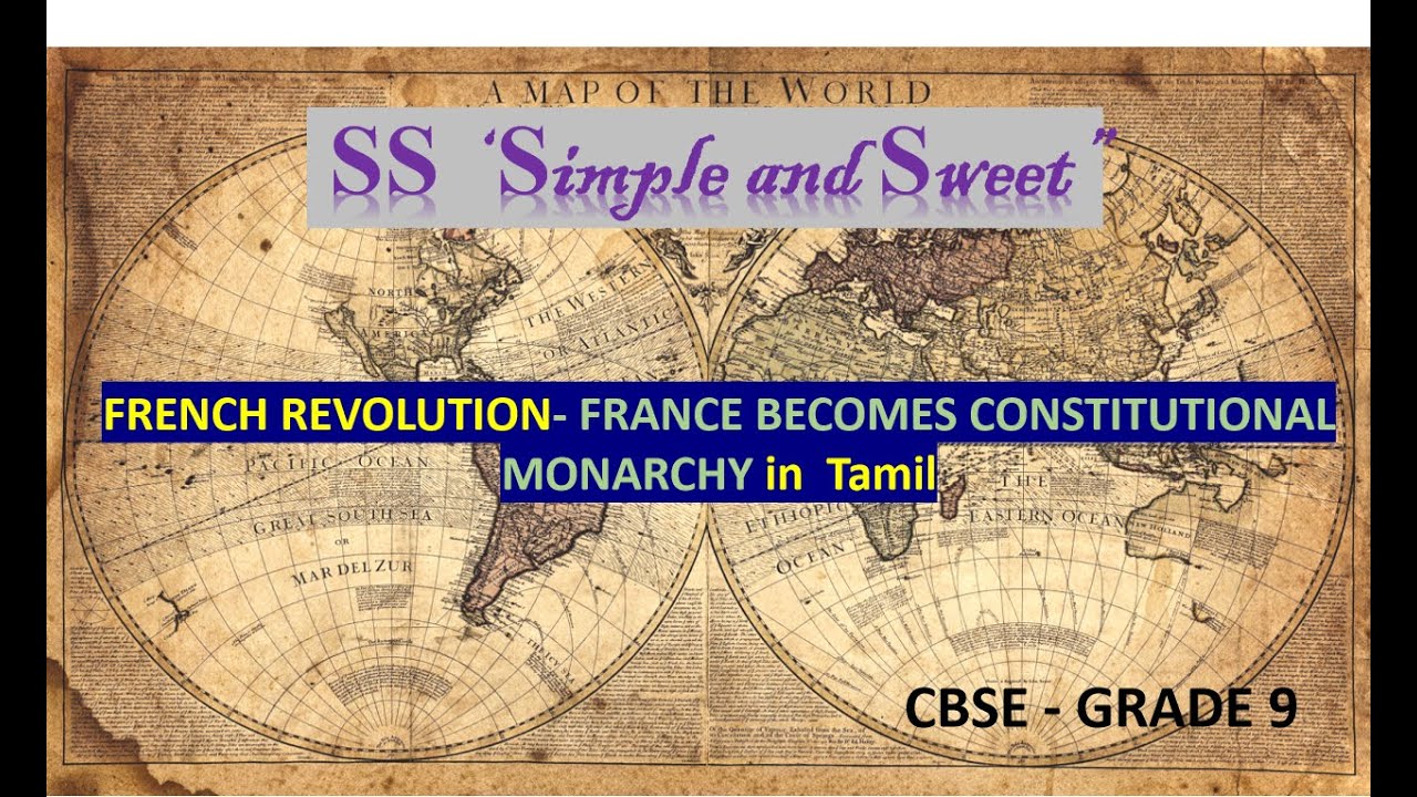 FRANCE BECOMES CONSTITUTIONAL MONARCH IN TAMIL, GRADE 9 CBSE - YouTube