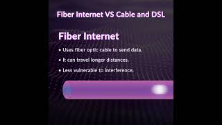 Know the difference between fiber internet and cable/DSL internet!